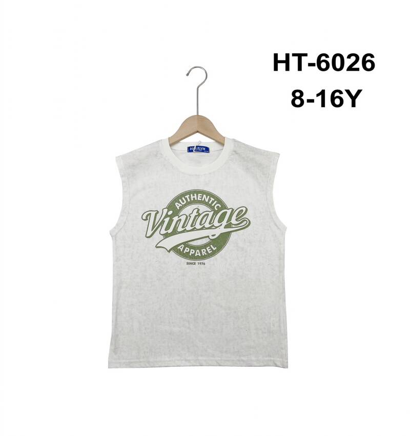 Bluzki chłopięce. Roz 8-16. 1 Kolor Paczka 5 szt.